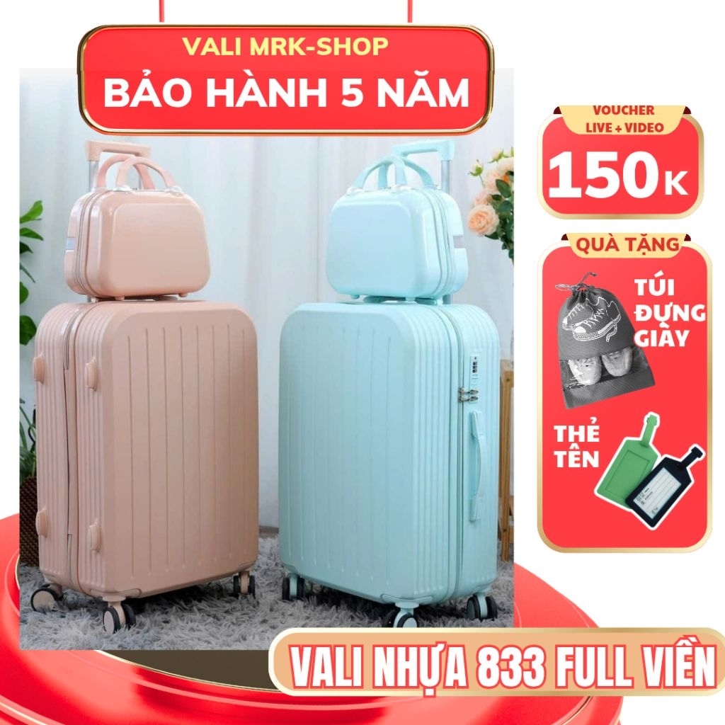 Vali kéo du lịch nhựa dẻo CHỐNG VA ĐẬP - CHỐNG XƯỚC - CHỐNG RẠCH MÓC HÀNH LÝ.Bảo hành sản phẩm 5 năm