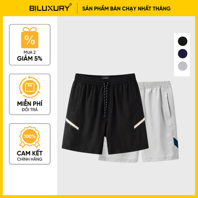 [T8_ĐỒNG GIÁ 169K] Quần Short Gió Nam Thể Thao 9QDGT506/9QDGT529 Biluxury Thoáng Mát Không Nhăn