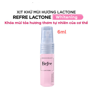 [QUÀ TẶNG] Minisize Xịt khử mùi, khóa mùi tỏa hương thơm tự nhiên cơ thể Refre Lactone Whitening 6ml