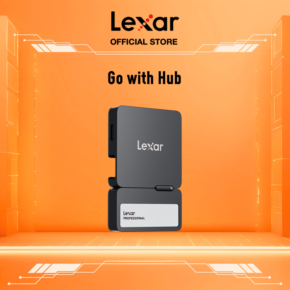 Ổ Cứng SSD Di Động Lexar SL400 Professional Go With Hub 1TB 2TB USB C Cho Máy Tính, Điện Thoại