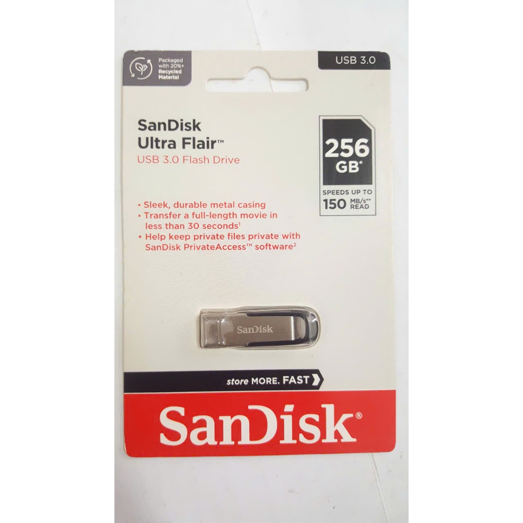 SanDisk CZ73 256GB, USB 3.0 Ultra Flair SDCZ73-256G-G46