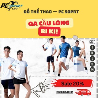 Áo Thể Thao Nam Nữ Chơi Cầu Lông Pickeball Tennic Riki Mới Nhất Chất Poly 2 Da Thoáng Mát - PC SPORT