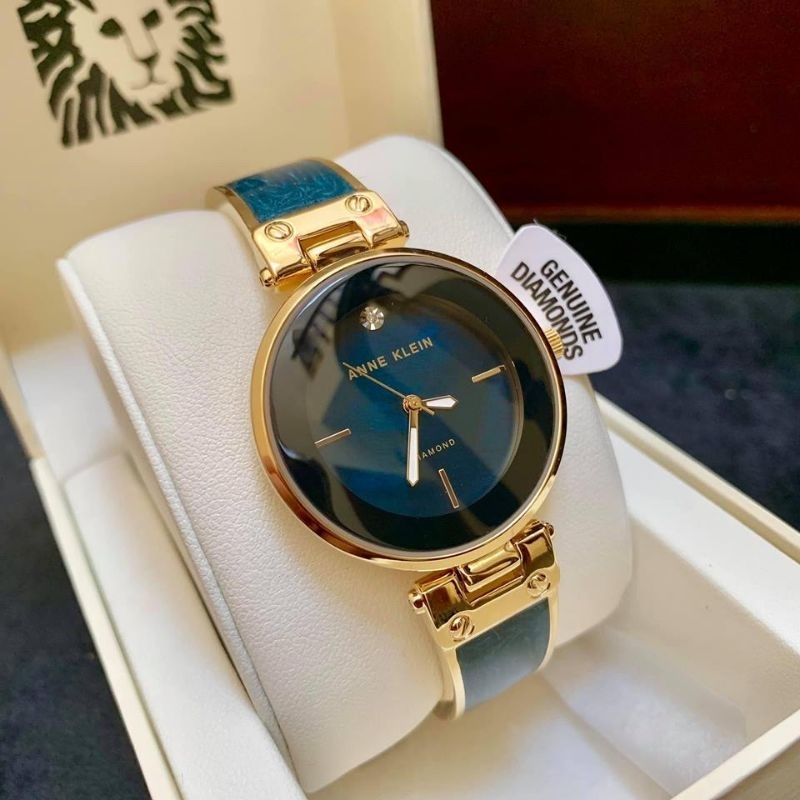 Đồng Hồ Nữ Anne Klein AK/2512NVGB kiềng đá Marble xanh navy