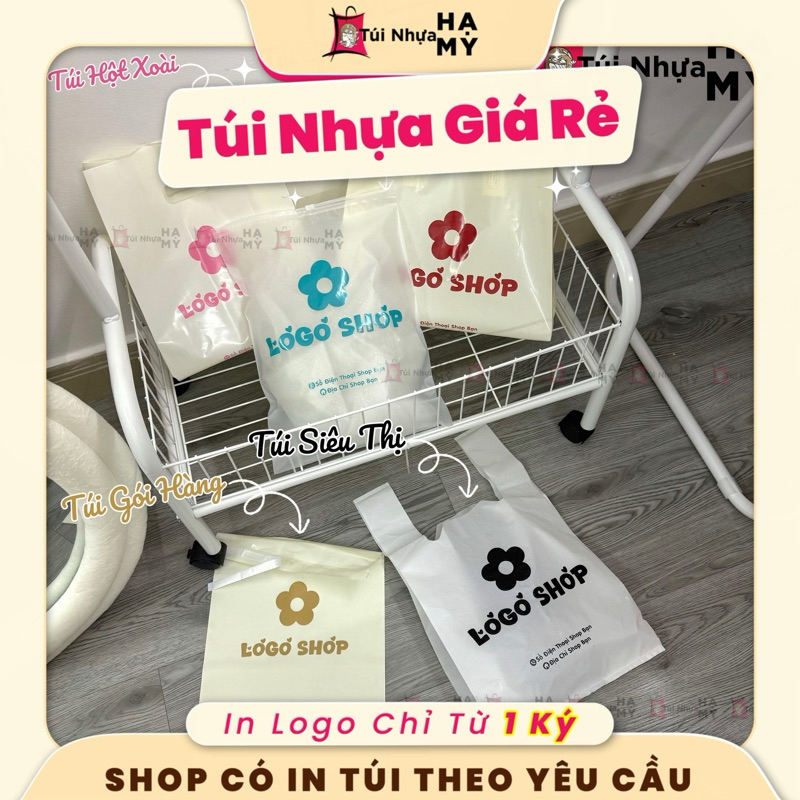 [5 Ký Túi - Có In Logo] Nhận In Logo Túi Đựng Hàng ( Thiết Kế Theo Yêu Cầu)