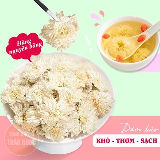 Hoa cúc trắng 100g, bạch cúc khô, thơm, bông đẹp, dùng pha trà dưỡng nhan, tốt cho sức khỏe