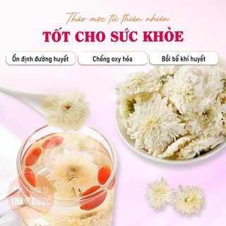 Hoa cúc trắng 100g, bạch cúc khô, thơm, bông đẹp, dùng pha trà dưỡng nhan, tốt cho sức khỏe