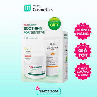 Set Kem Dưỡng Dr G R.E.D Blemish Clear Soothing Cream 70ml + Kem Chống Nắng Dr G Brightening Up Sun+ 20ml