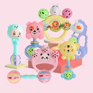 Đồ Chơi Xúc Xắc Lục Lạc Cầm Tay 7 Món Vui Nhộn GutyKids Thiết Kế Góc Cạnh Bo Tròn An Toàn Cho Bé