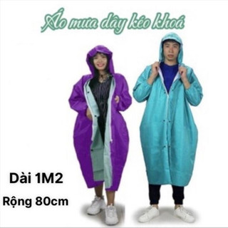 Áo Mưa Dây Kéo Vải Nhựa + Nút Bấm và Áo Mưa Nhật Bản