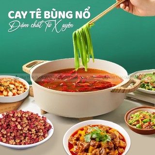 Xuyên tiêu đỏ 100g, hoa tiêu tứ xuyên, cay, thơm, gia vị tẩm ướp món ăn, lẩu tứ xuyên chuẩn vị