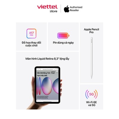 iPad Mini 7 WIFI 5G 512GB Chính hãng