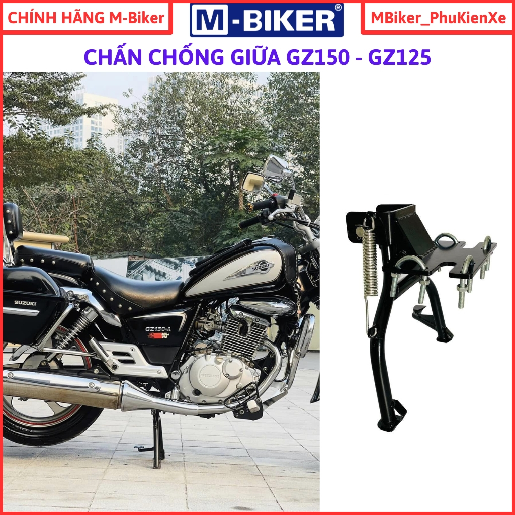 Chân chống gz150 gz125, chân chống đứng gz150, chân chống giữa gz150a, chính hãng mbiker