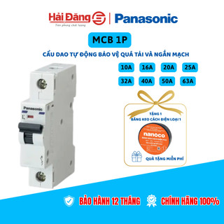  CB tép Cầu dao tự động 1 pha Panasonic - Aptomat tự động bảo vệ quá tải và ngắn mạch 