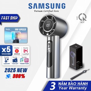  Bảo hành 3 năm   Quạt điện mini 2025NEW 2025 Mới 100 Mức tốc độ gió Quạt cầm tay Màn hình OLED 