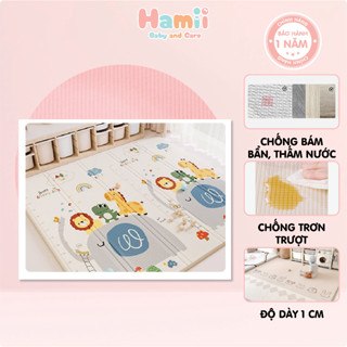 Thảm Xốp Cho Bé UMOO Cao Cấp, Dày 1,5cm, Bề Mặt Chống Nước, Chống Trơn Trượt Cho Bé