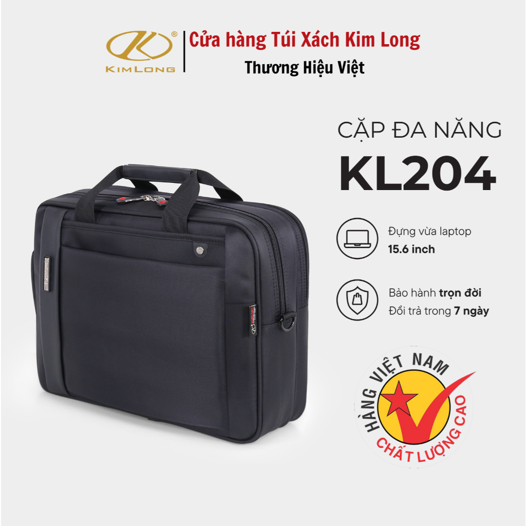 Cặp Đa Năng Học Sinh Chống Nước Thiết Kế Trẻ Trung Kim Long KL204