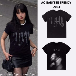 Áo thun baby tee Shadow Trừu Tượng basic, Áo phông form baby tee local brand sgenzstudio