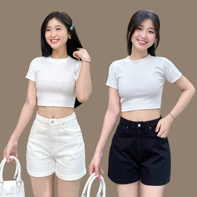 Quần Short Jeans Nữ TTTHAO Cao Cấp Kiểu Dáng Quần Short Denim Nữ J6