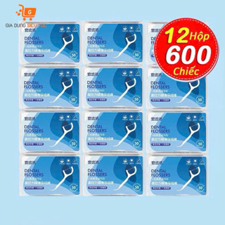 [COMBO 12 HỘP] Tăm Chỉ Nha Khoa hộp 50 cái, Tăm chỉ, Tăm nha Khoa