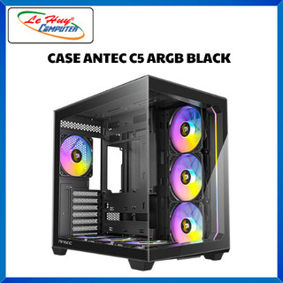Vỏ Máy Tính Antec Mid Tower C5 ARGB Led Trip Black - Hàng Chính Hãng