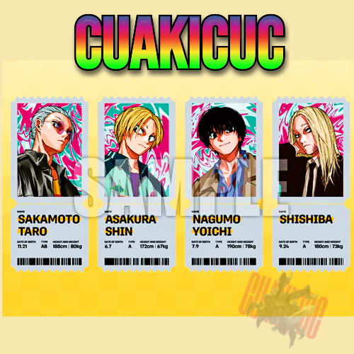 [HÀNG SẴN/CHÍNH HÃNG NHẬT BẢN] Clear Cards Sakamoto/Shin/Shishiba/Nagumo Sakamoto Days Jump GIGA Win
