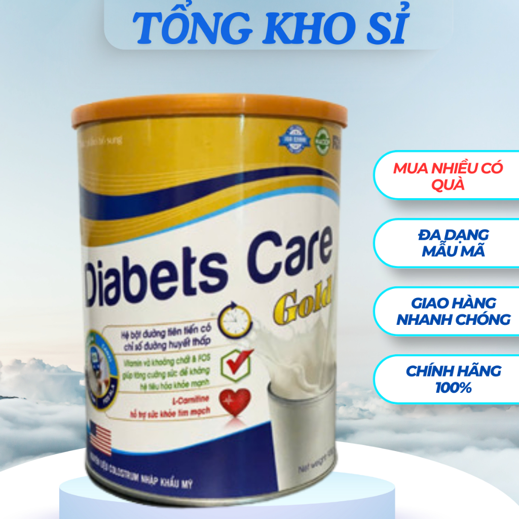 [900g] Sữa Diabets Care Gold - Bổ Sung Dinh Dưỡng Cho Người Tiểu Đường