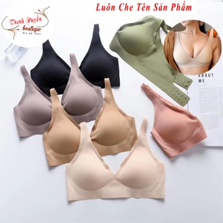  Áo Lót Nữ Cao Cấp Áo Ngực Su Trơn Không Gọng Mút Mỏng Tháo Rời Được  Mềm Mịn Mặc Như Không Mặc - Áo Lót Su Nước 