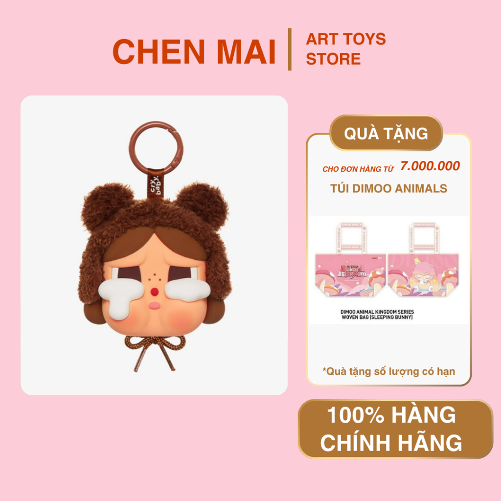 Case Gấu Nâu Crybaby Crying Again Love Make Us Cry - Mô Hình Case Airpod Art Toy POP MART