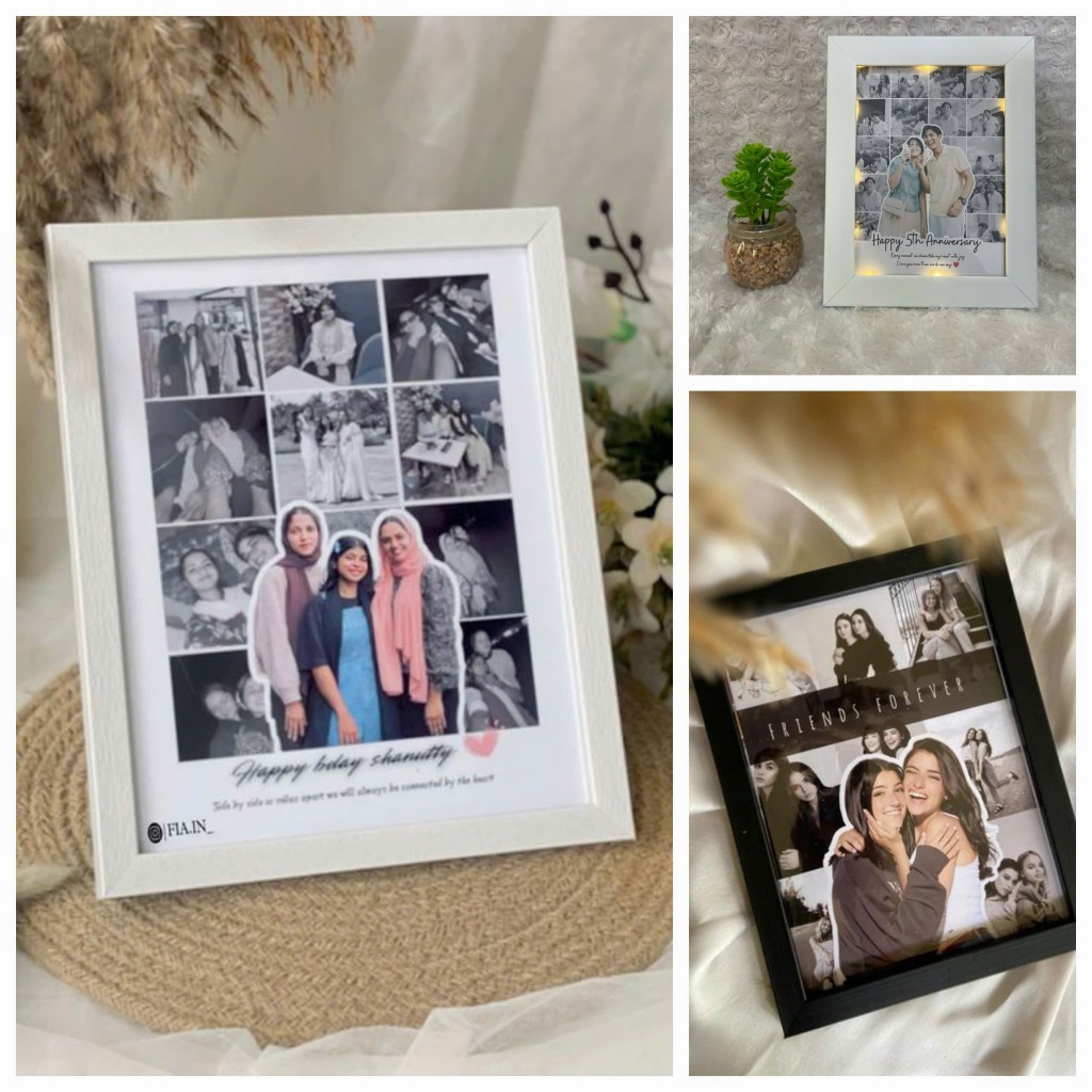 {có in ảnh} khung ảnh kỉ niệm, quà tặng ghép ảnh đen trắng, khách gửi ảnh cho shop ghép, free tên ch