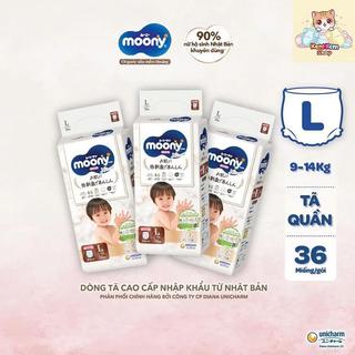   Combo 3 bịch  Tã Bỉm dán Tã Bỉm quần Moony Natural  Moony trắng  siêu cao cấp cho Bé. 