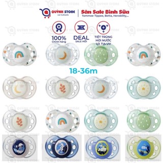  Ti ngậm ti giả phát quang Tommee tipee size 18-36m  tách set  