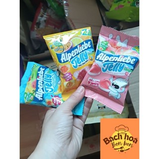 Sỉ dây 10 gói Kẹo dẻo Alpenliebe Jelly vị biển xanh long lanh, đào ngọt ngào, ong óng ánh