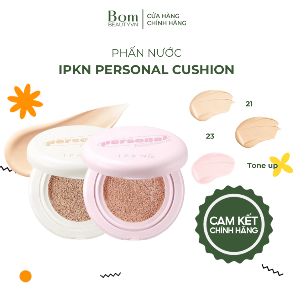 Phấn Nước Che Phủ Kiềm Dầu IPKN Personal Tone Cover Cushion