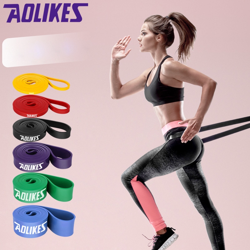 Dây kháng lực tập gym Power band Aolikes, Dây kháng lực tập mông, chân, đùi