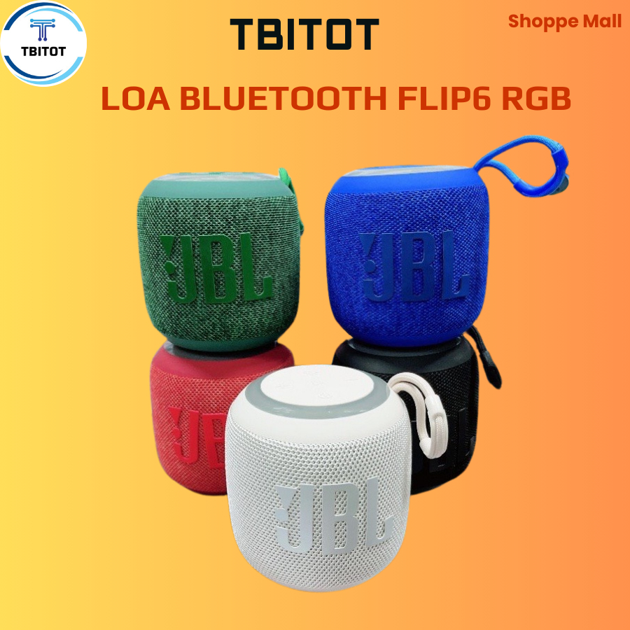 Loa bluetooth mini Flip6 RGB âm thanh 360 độ công suất 5W bass tốt -  LOA FLIP6 MINI
