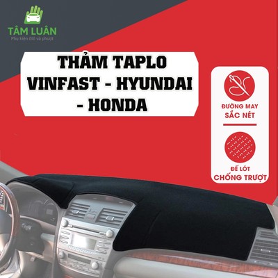 Thảm taplo Honda CRV, Civic, Huydai Tucson, Grand i10, Santafe, Kona 2017 2018 2019 2020 2021 2022 2023 2024
