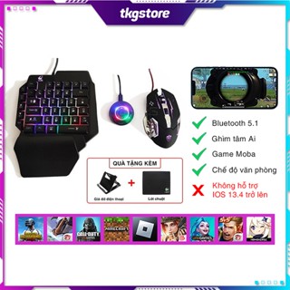 Combo bộ chuyển đổi game Meiying M16 và bàn phím chuột chơi PUBG Mobile Free Fire LOL