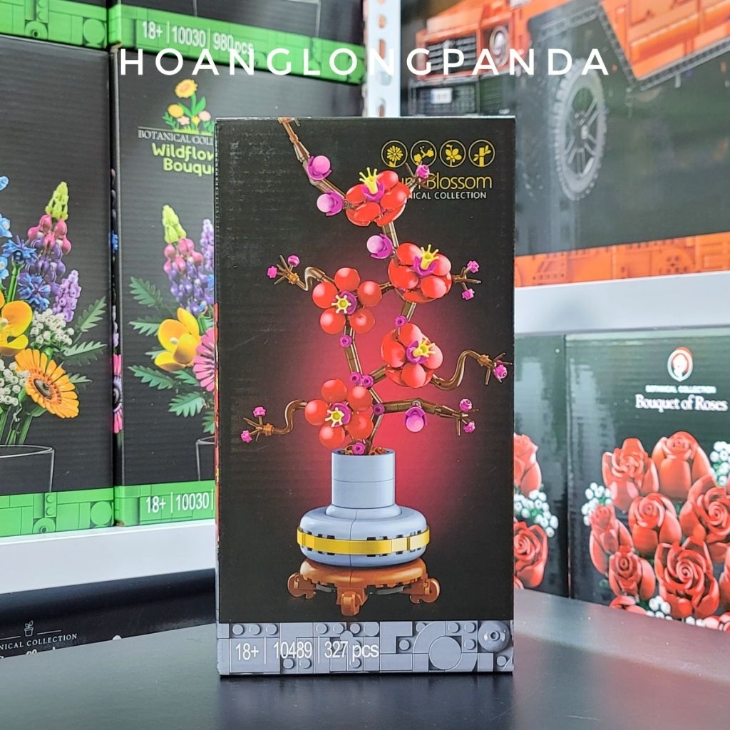[Ideas] Đồ chơi lắp ráp Chậu hoa mận 10489 | 10396 Plum Blossom | 327 chi tiết