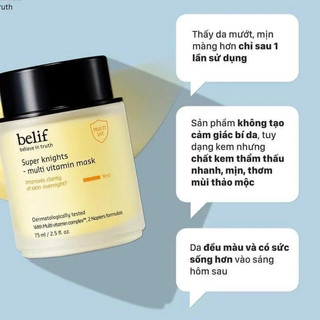 Mặt Nạ Ngủ Belif Super Knights - Multi Vitamin Mask Dưỡng Sáng Da Dhskincare