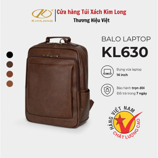 Balo Da Laptop 14 Inch Nam Nữ Chất Liệu Sang Trọng Thời Trang Kim Long KL630