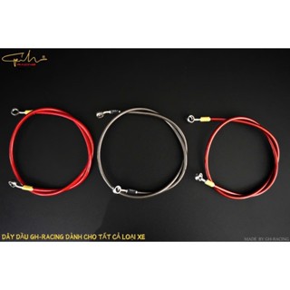 Dây dầu Ghracing bấm đầu inox cơ bản - dây dầu heo bấm đầu inox 2 đầu ghracing