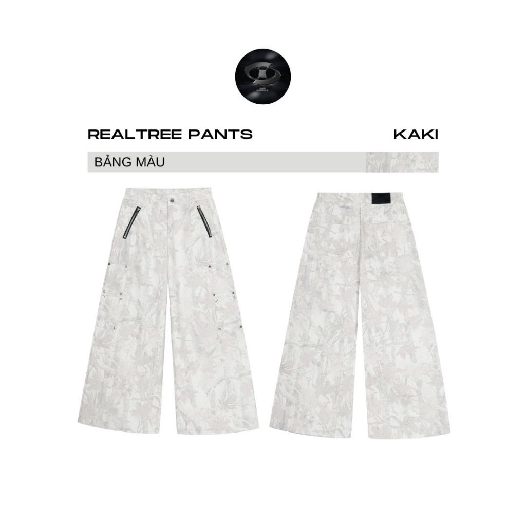 Bad Choices | Quần dài Kaki ống rộng hoạ tiết Realtree StreetStyle