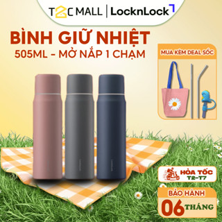 Bình Giữ Nhiệt LocknLock 505ml Nắp Cốc Một Chạm Maman Cup Vacuum Bottle Lock&Lock LHC1487 - T2Cmall