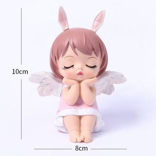 [SIÊU HOT❤️] Em bé tai thỏ nhắm mắt trang trí bánh kem, quà tặng sinh nhật 10x8cm