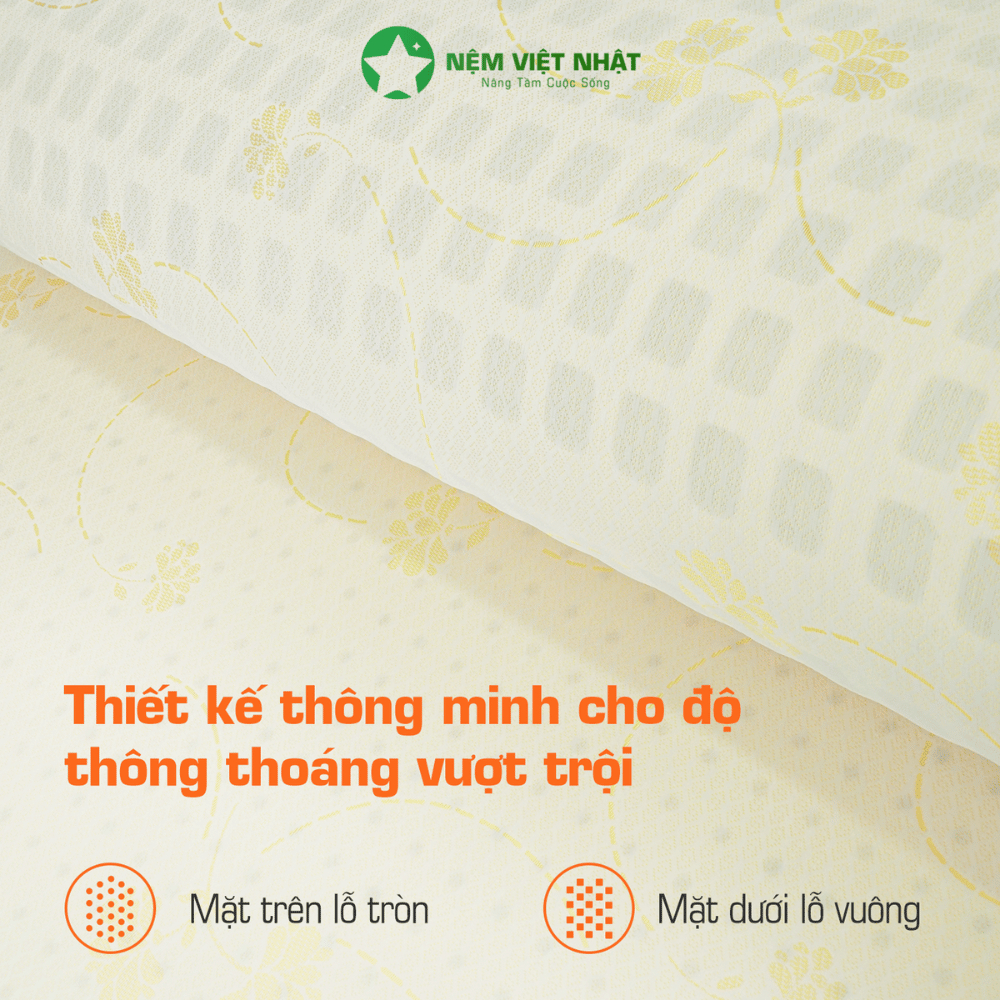 Nệm Foam Cao Cấp Việt Nhật Latex Gold - Đàn Hồi Nâng Đỡ Vượt Trội  - Bảo Hành 12 Năm - Đầy Đủ Kích Thước | BigBuy360 - bigbuy360.vn