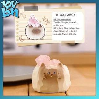  Hộp mù ngẫu nhiên Mô Hình Đá Năng Lượng Cat Crystal Blindbox Pal VER 1 