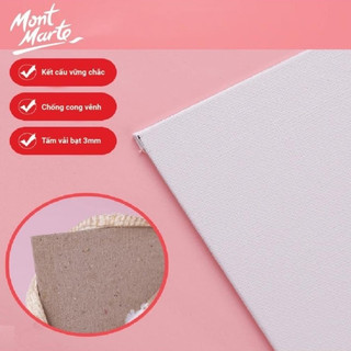 [NHIỀU SIZE] Toan vẽ dạng panel Mont Marte Canvas Panel (canvas căng trên bìa cứng)