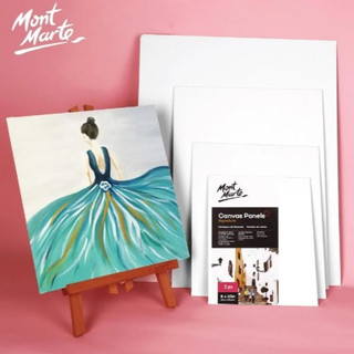 [NHIỀU SIZE] Toan vẽ dạng panel Mont Marte Canvas Panel (canvas căng trên bìa cứng)