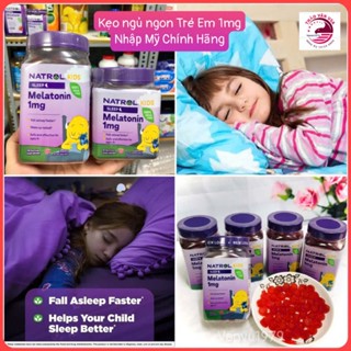 ❤️ [Q3] [Date 7/2026] Kẹo Ngủ Trẻ Em Natrol Kids Melatonin 1mg Mỹ 180 viên Hộp To Rẻ Chính Hãng