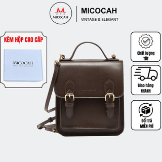  Balo MICOCAH + Hộp Quà  Balo Nữ Mini MICOCAH Dáng Công Sở Đi Học Đi Chơi Đa Năng Tiện Lợi MC55  